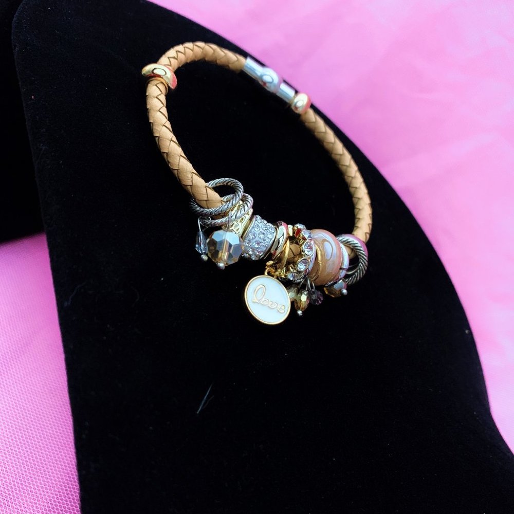 Love Charm Bracelet Nude